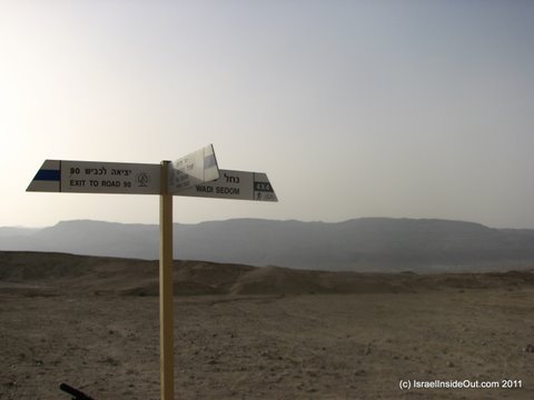 Entrance to Nachal Sedom Dead Sea Area