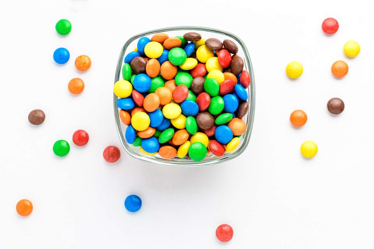 colorful chocolate candies