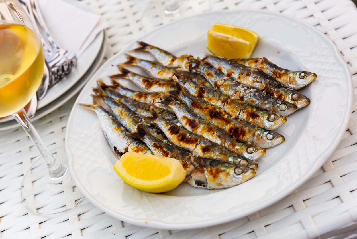 grilled sardines