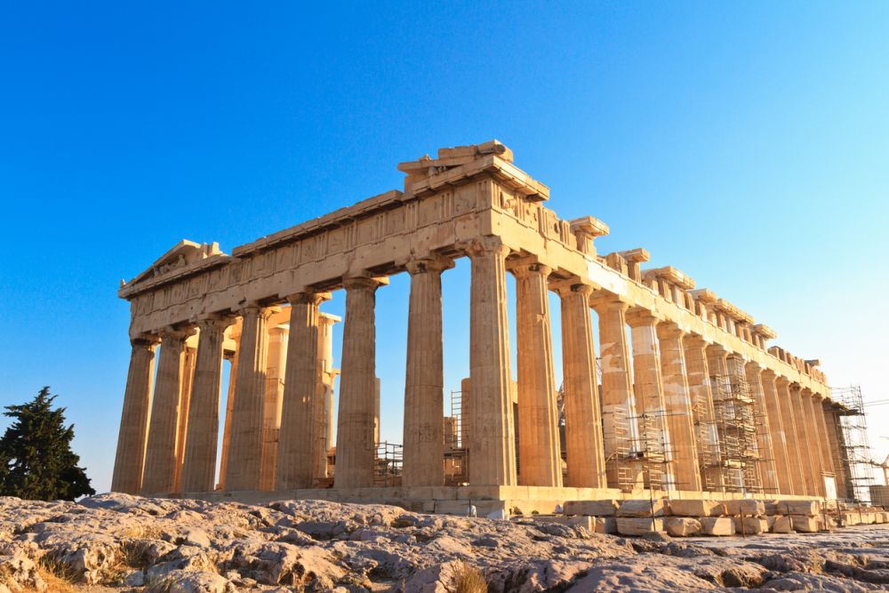 Parthenon on the Acropolis in Athens, Greece