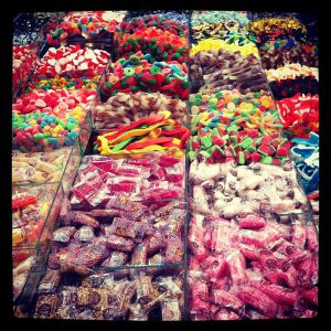 display of candies