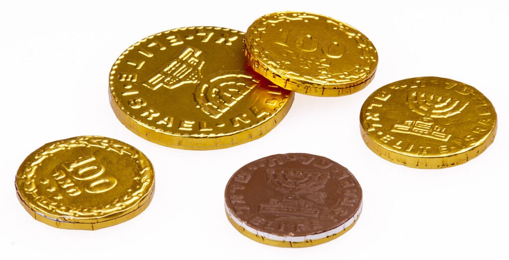 hanukkah chocolate coins