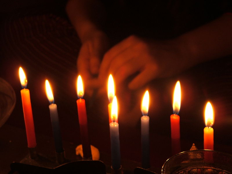 lighting of the menorah