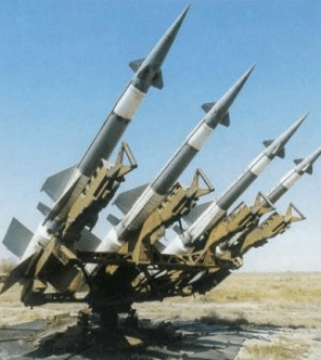 Soviet-Egyptian S-125 anti-aircraft missiles in the Suez Canal vicinity