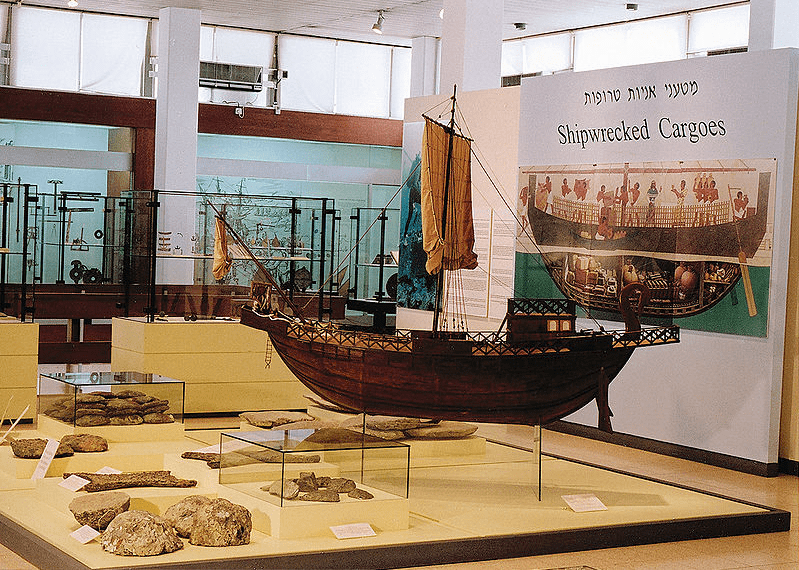 a shipwreck cargo exhibit