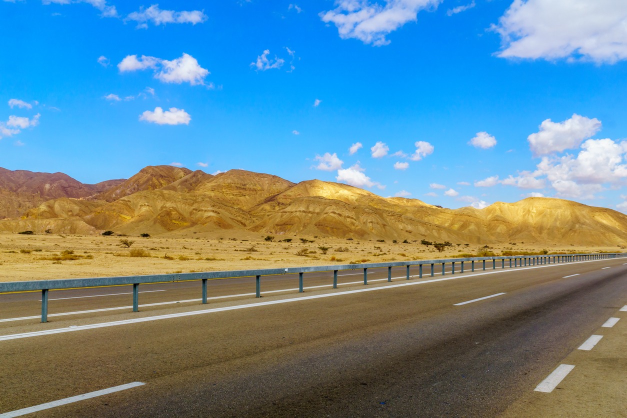 Arava desert landscape, and the Arava road (90)