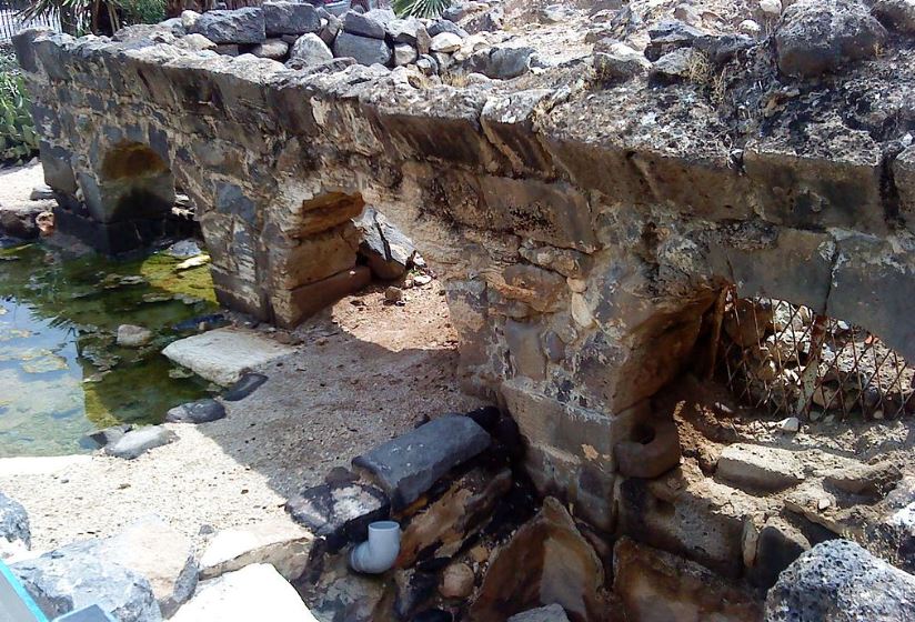 ancient ruins at the hot springs